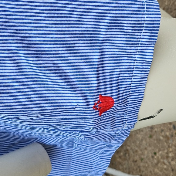 J Marie Ana Maria Cotton Embroidered Stripe Peasant Tunic Blouse Lge - Picture 3 of 11